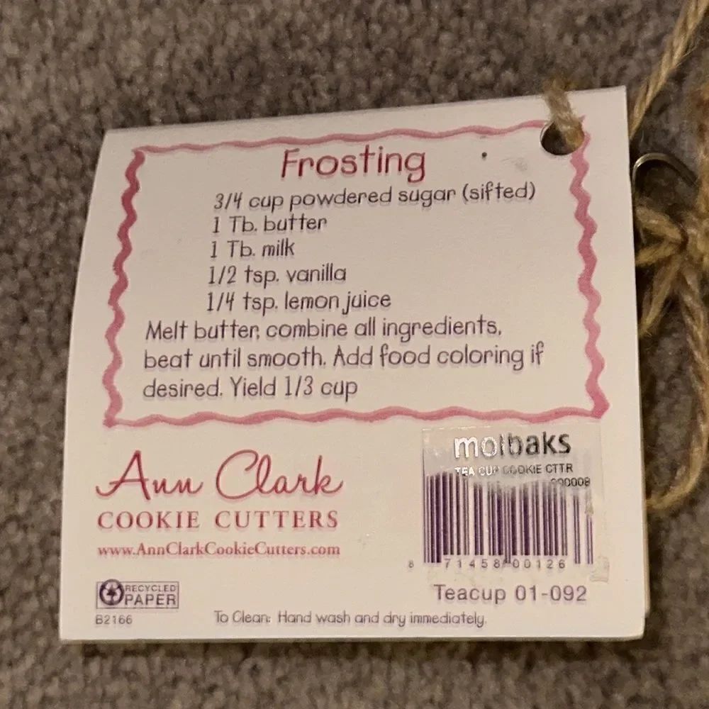 Anne Clark “The Teacup” Cookie Cutter! - Picture 3 of 4